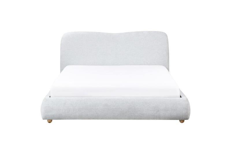 Säng med förvaring Blagnac - Grå/Polyester, 160x200 cm - Möbler - Säng - Säng med förvaring