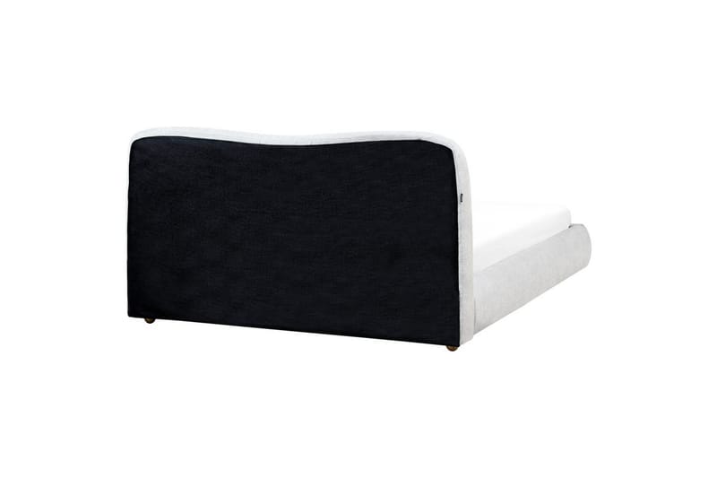 Säng med förvaring Blagnac - Grå/Polyester, 160x200 cm - Möbler - Säng - Säng med förvaring