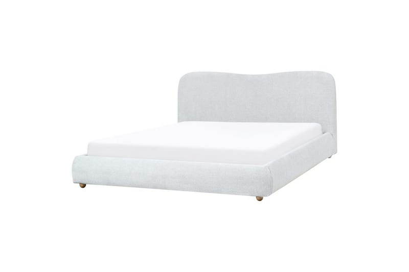 Säng med förvaring Blagnac - Grå/Polyester, 180x200 cm - Möbler - Säng - Säng med förvaring