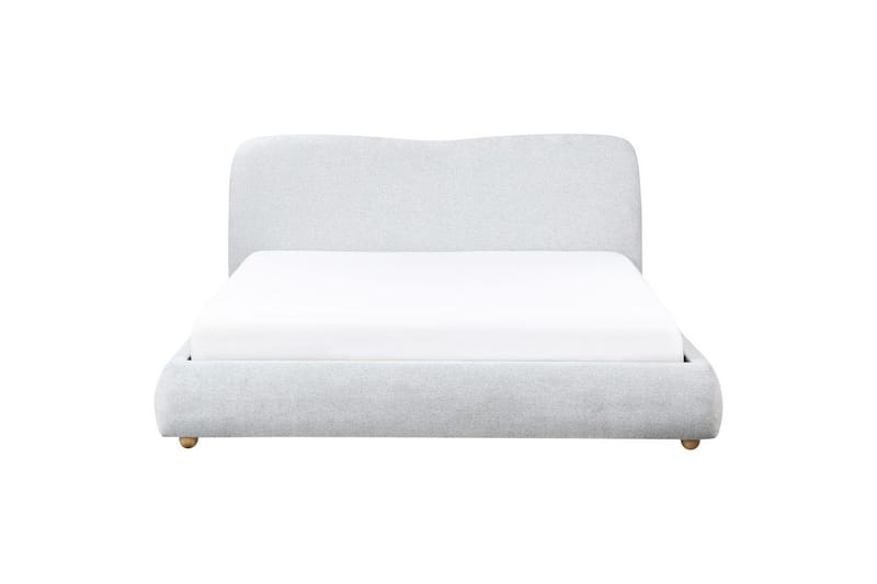 Säng med förvaring Blagnac - Grå/Polyester, 180x200 cm - Möbler - Säng - Säng med förvaring