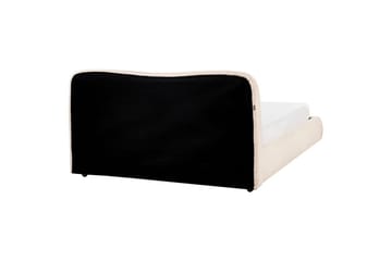 Säng med förvaring Blagnac - Ljusbeige/Bouclé, 160x200 cm - Möbler - Säng - Säng med förvaring