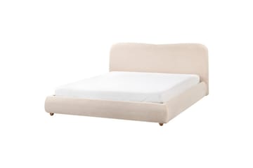 Säng med förvaring Blagnac - Ljusbeige/Bouclé, 180x200 cm - Möbler - Säng - Säng med förvaring