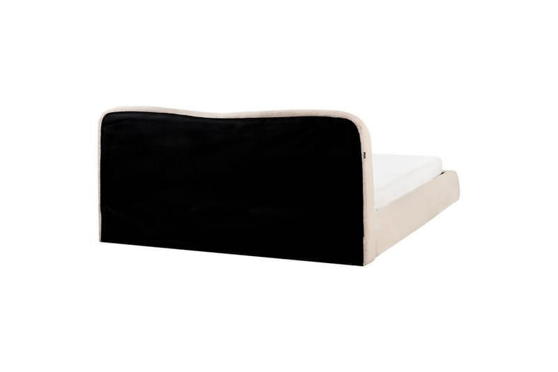 Säng med förvaring Blagnac - Ljusbeige/Bouclé, 180x200 cm - Möbler - Säng - Säng med förvaring