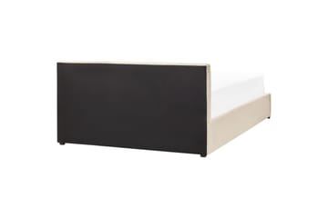 Säng med förvaring Bousse - Beige/Sammet, 160x200 cm - Möbler - Säng - Säng med förvaring