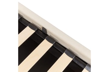 Säng med förvaring Bousse - Beige/Sammet, 160x200 cm - Möbler - Säng - Säng med förvaring