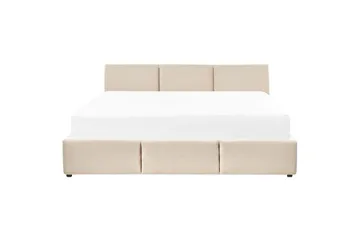 Säng med förvaring Bousse - Beige/Sammet, 180x200 cm - Möbler - Säng - Säng med förvaring