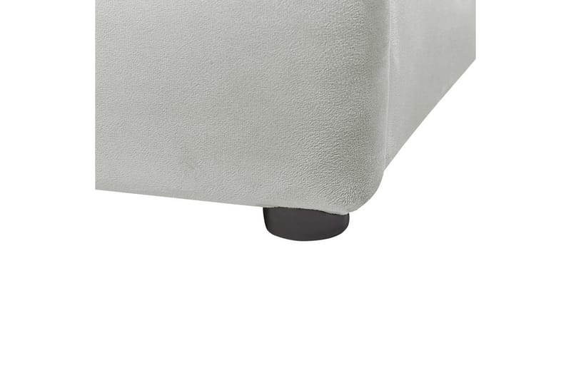 Säng med förvaring Bousse - Grå/Sammet, 160x200 cm - Möbler - Säng - Säng med förvaring
