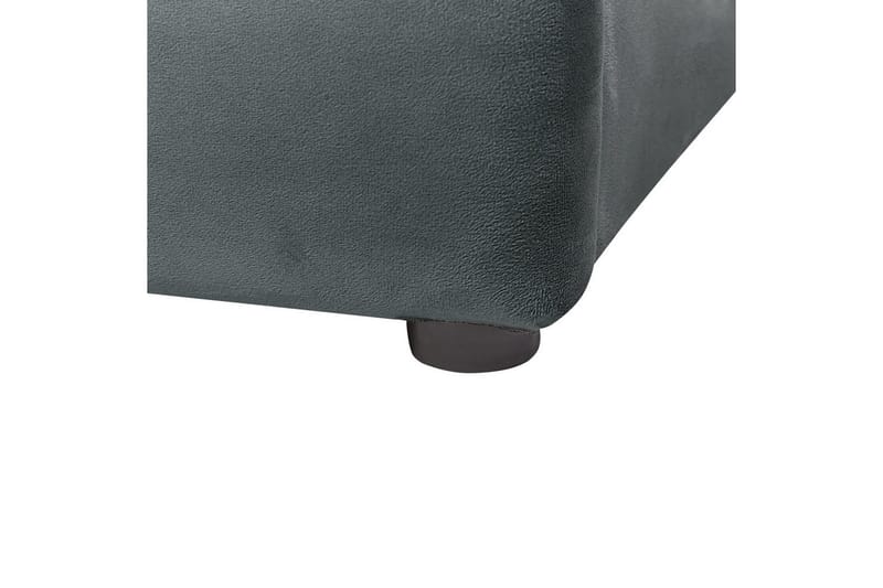Säng med förvaring Bousse - Mörkgrå/Sammet, 140x200 cm - Möbler - Säng - Säng med förvaring