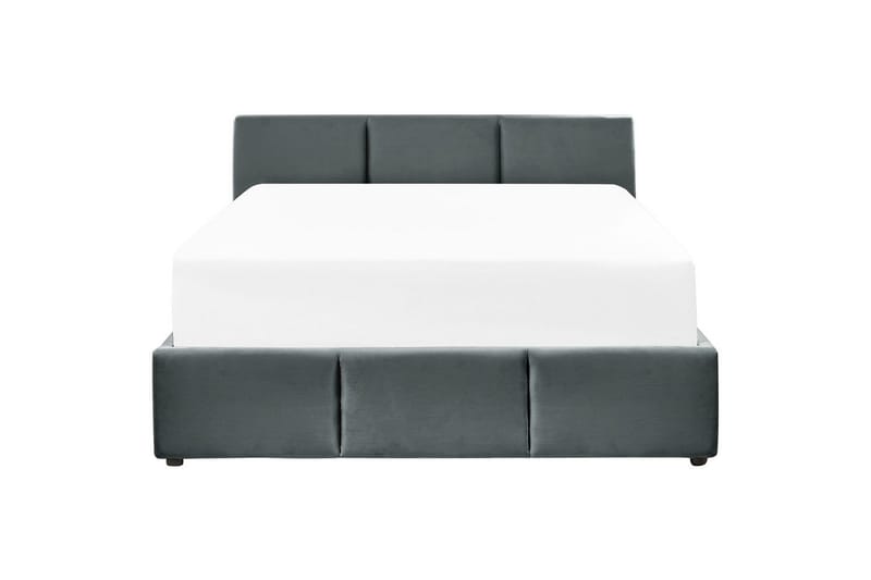 Säng med förvaring Bousse - Mörkgrå/Sammet, 140x200 cm - Möbler - Säng - Säng med förvaring