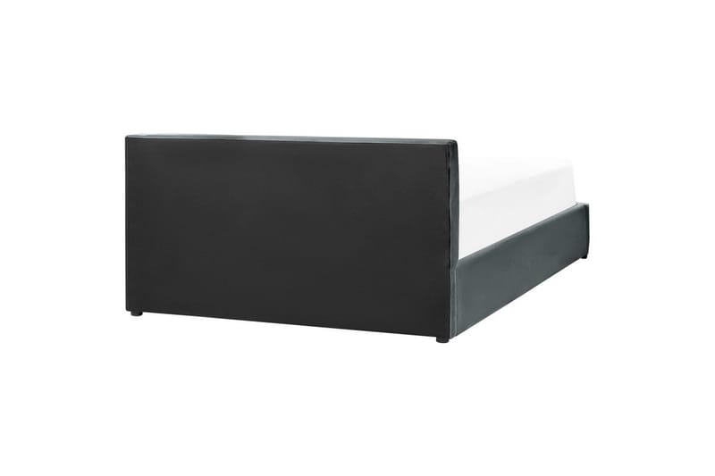 Säng med förvaring Bousse - Mörkgrå/Sammet, 160x200 cm - Möbler - Säng - Säng med förvaring