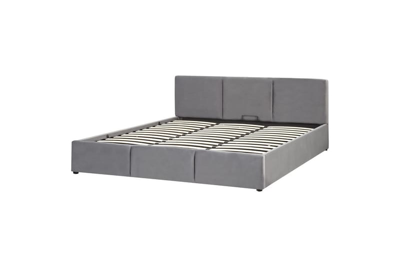 Säng med förvaring Bousse - Mörkgrå/Sammet, 180x200 cm - Möbler - Säng - Säng med förvaring