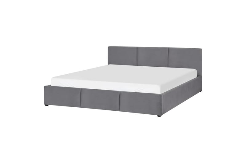 Säng med förvaring Bousse - Mörkgrå/Sammet, 180x200 cm - Möbler - Säng - Säng med förvaring