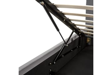 Säng med förvaring Bousse - Mörkgrå/Sammet, 180x200 cm - Möbler - Säng - Säng med förvaring