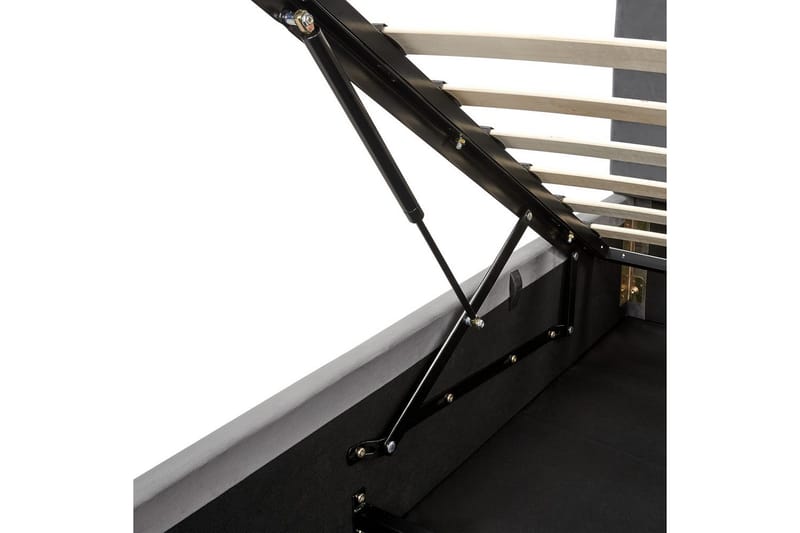 Säng med förvaring Bousse - Mörkgrå/Sammet, 180x200 cm - Möbler - Säng - Säng med förvaring