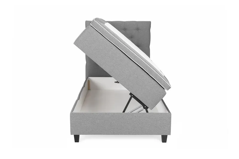 Säng med Förvaring Boxford 105x200 - Ljusgrå (+Fler val) - Möbler - Säng - Enkelsäng
