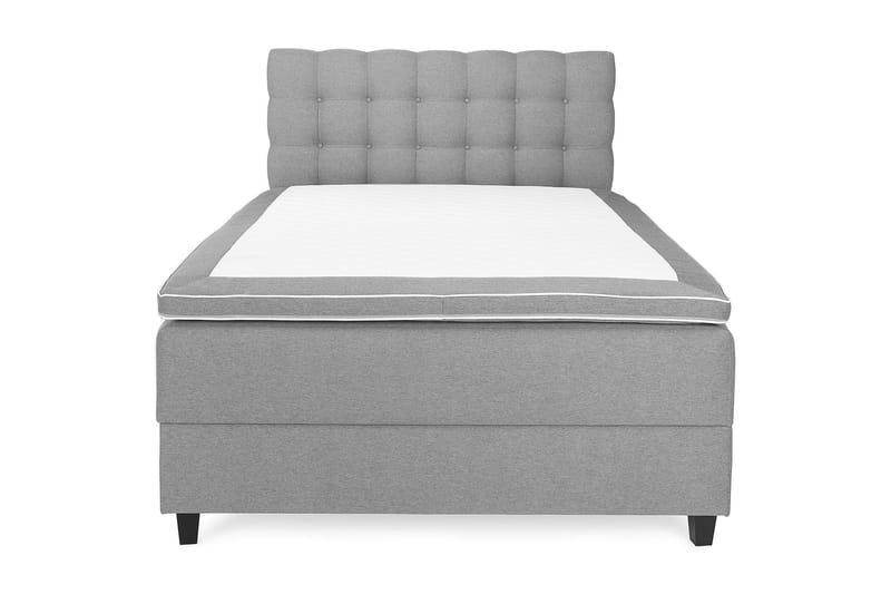 Säng med Förvaring Boxford 120x200 - Ljusgrå (+Fler val) - Kontinentalsäng - Komplett sängpaket