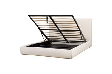 Säng med förvaring Campagne - Beige, 160x200 cm - Möbler - Säng - Säng med förvaring