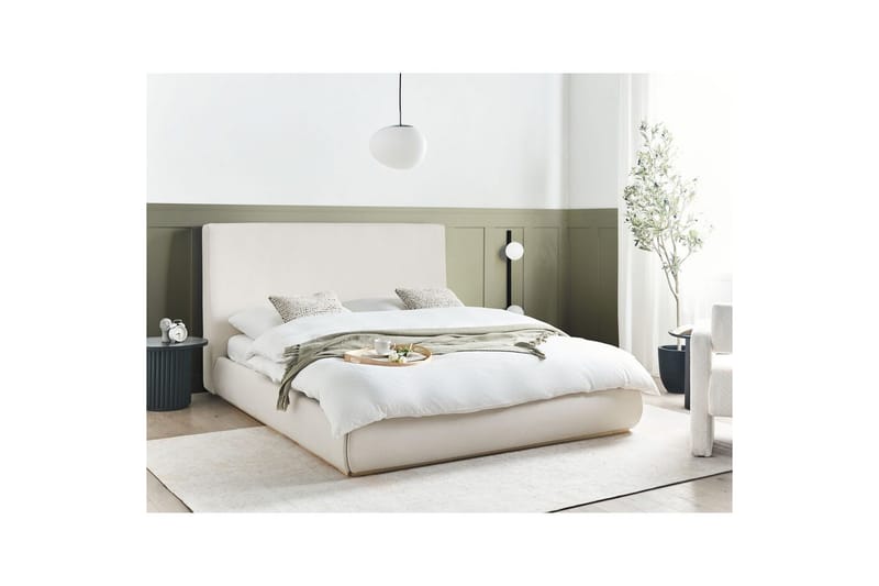 Säng med förvaring Campagne - Beige, 160x200 cm - Möbler - Säng - Säng med förvaring