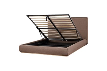 Säng med förvaring Campagne - Brun, 160x200 cm - Möbler - Säng - Säng med förvaring