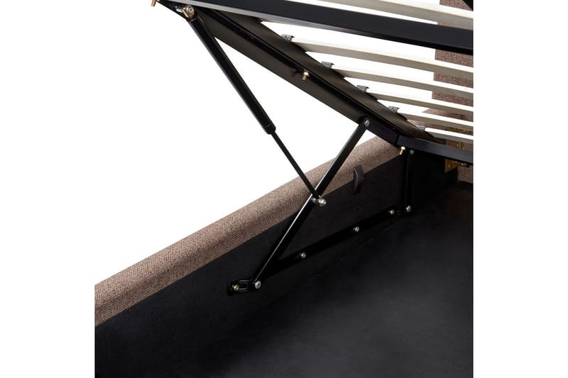 Säng med förvaring Campagne - Brun, 160x200 cm - Möbler - Säng - Säng med förvaring