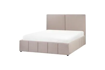 Säng med förvaring Castelnavet - Beige, svart, 160x200 cm - Möbler - Säng - Säng med förvaring