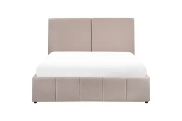 Säng med förvaring Castelnavet - Beige, svart, 160x200 cm - Möbler - Säng - Säng med förvaring