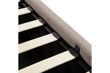 Säng med förvaring Castelnavet - Beige, svart, 160x200 cm - Möbler - Säng - Säng med förvaring