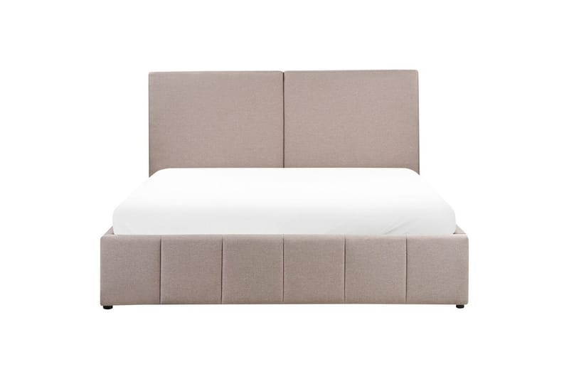 Säng med förvaring Castelnavet - Beige, svart, 180x200 cm - Möbler - Säng - Säng med förvaring