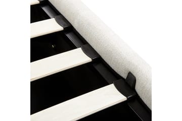 Säng med förvaring Castelnavet - Vit, Svart, 160x200 cm - Möbler - Säng - Säng med förvaring