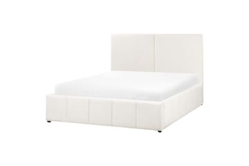 Säng med förvaring Castelnavet - Vit, Svart, 160x200 cm - Möbler - Säng - Säng med förvaring