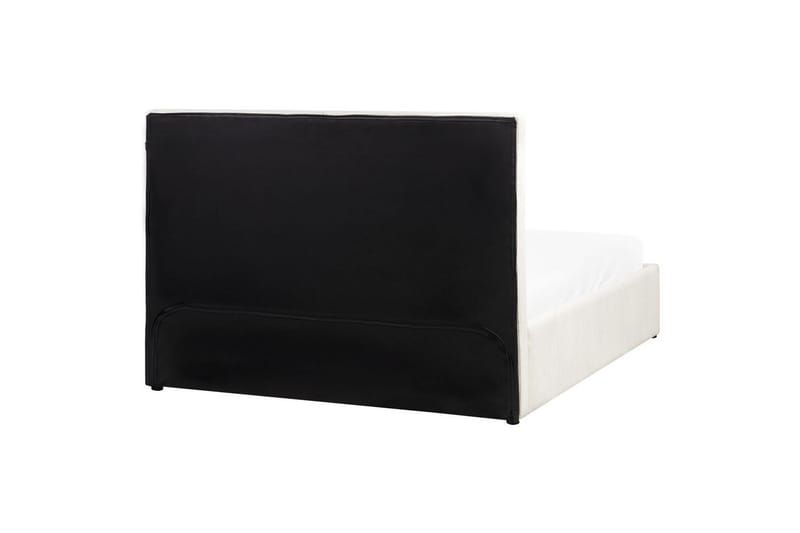 Säng med förvaring Castelnavet - Vit, Svart, 160x200 cm - Möbler - Säng - Säng med förvaring