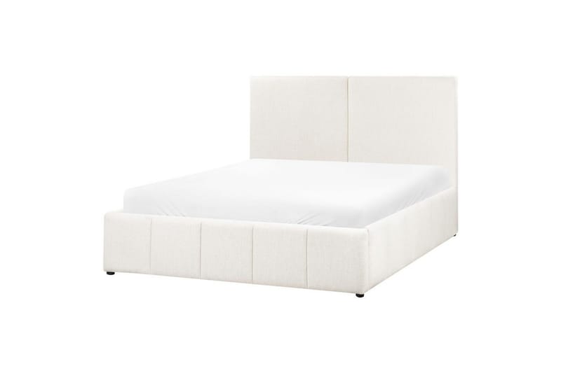 Säng med förvaring Castelnavet - Vit, Svart, 160x200 cm - Möbler - Säng - Säng med förvaring