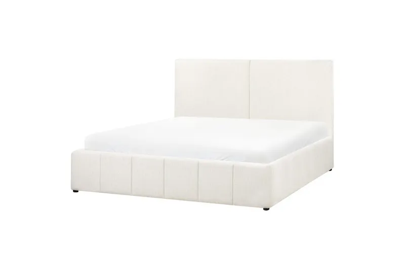 Säng med förvaring Castelnavet - Vit, Svart, 180x200 cm - Möbler - Säng - Säng med förvaring