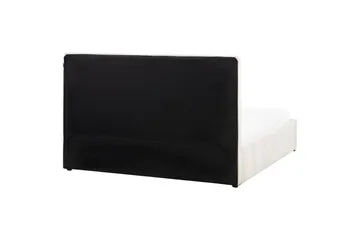 Säng med förvaring Castelnavet - Vit, Svart, 180x200 cm - Möbler - Säng - Säng med förvaring