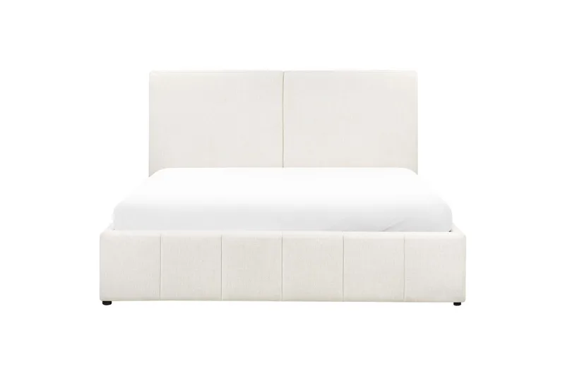 Säng med förvaring Castelnavet - Vit, Svart, 180x200 cm - Möbler - Säng - Säng med förvaring