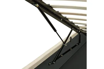 Säng med förvaring Dreux - Beige, svart, 140x200 cm - Möbler - Säng - Säng med förvaring