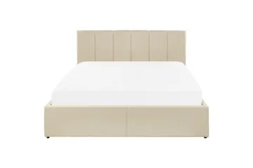 Säng med förvaring Dreux - Beige, svart, 140x200 cm - Möbler - Säng - Säng med förvaring