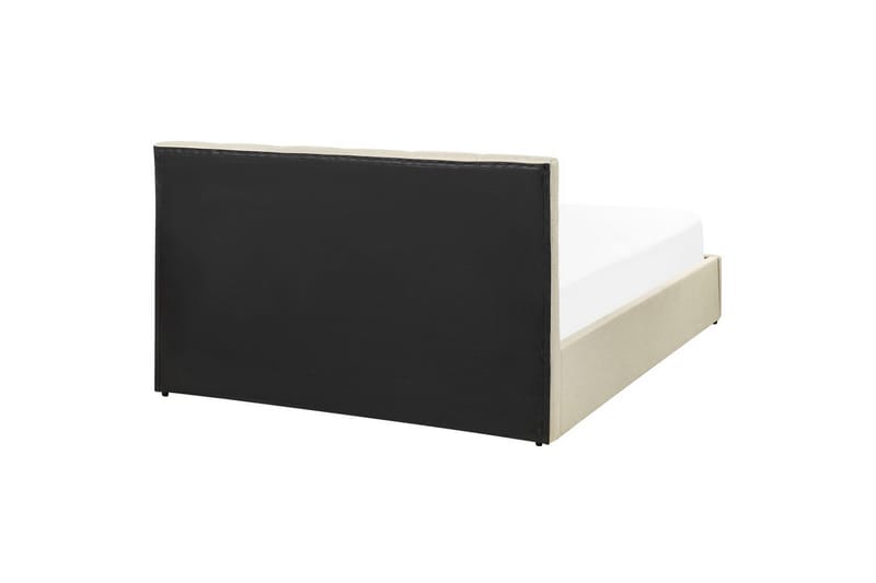 Säng med förvaring Dreux - Beige, svart, 140x200 cm - Möbler - Säng - Säng med förvaring