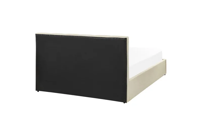 Säng med förvaring Dreux - Beige, svart, 140x200 cm - Möbler - Säng - Säng med förvaring