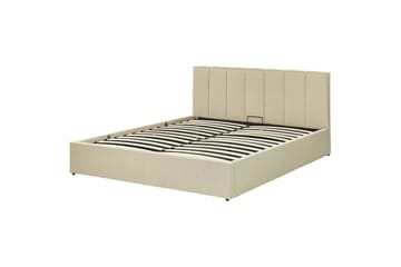Säng med förvaring Dreux - Beige, svart, 160x200 cm - Möbler - Säng - Säng med förvaring