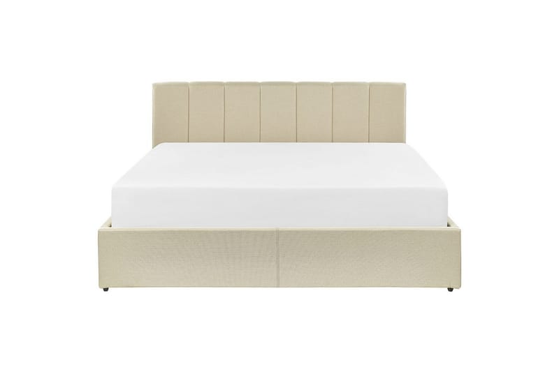 Säng med förvaring Dreux - Beige, svart, 160x200 cm - Möbler - Säng - Säng med förvaring