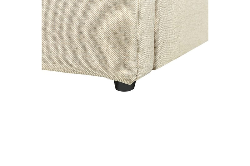 Säng med förvaring Dreux - Beige, svart, 180x200 cm - Möbler - Säng - Säng med förvaring