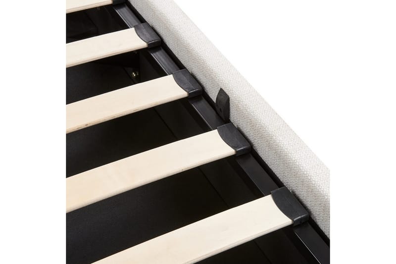 Säng med förvaring Lagord - Off-white, Svart, 160x200 cm - Möbler - Säng - Säng med förvaring
