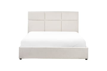 Säng med förvaring Lagord - Off-white, Svart, 160x200 cm - Möbler - Säng - Säng med förvaring