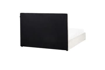 Säng med förvaring Lagord - Off-white, Svart, 160x200 cm - Möbler - Säng - Säng med förvaring