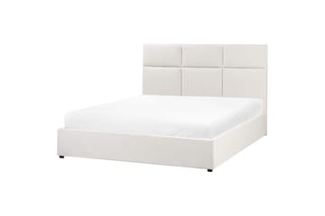 Säng med förvaring Lagord - Off-white, Svart, 160x200 cm - Möbler - Säng - Säng med förvaring