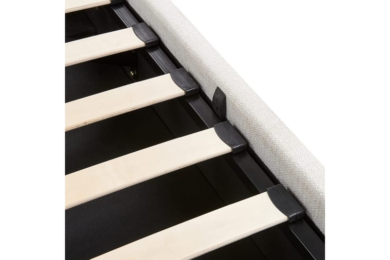 Säng med förvaring Lagord - Off-white, Svart, 160x200 cm - Möbler - Säng - Säng med förvaring