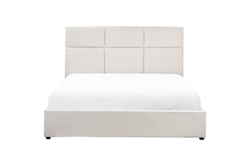 Säng med förvaring Lagord - Off-white, Svart, 160x200 cm - Möbler - Säng - Säng med förvaring