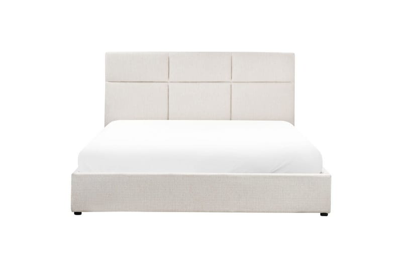 Säng med förvaring Lagord - Off-white, Svart, 180x200 cm - Möbler - Säng - Säng med förvaring