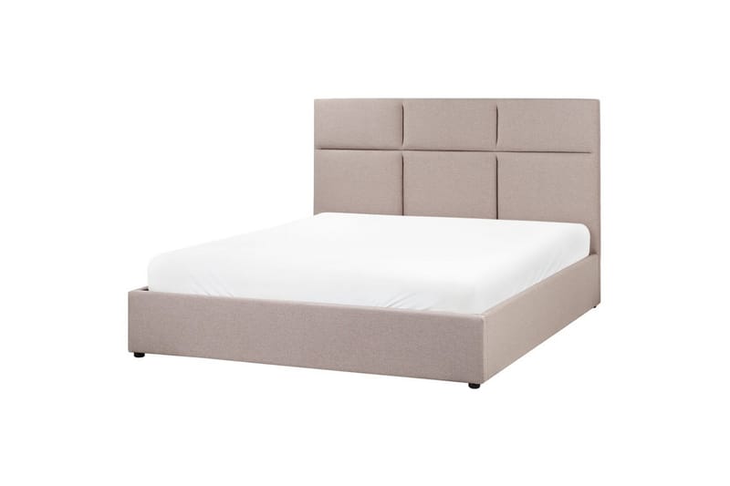 Säng med förvaring Lagord - Taupe, svart, 160x200 cm - Möbler - Säng - Säng med förvaring